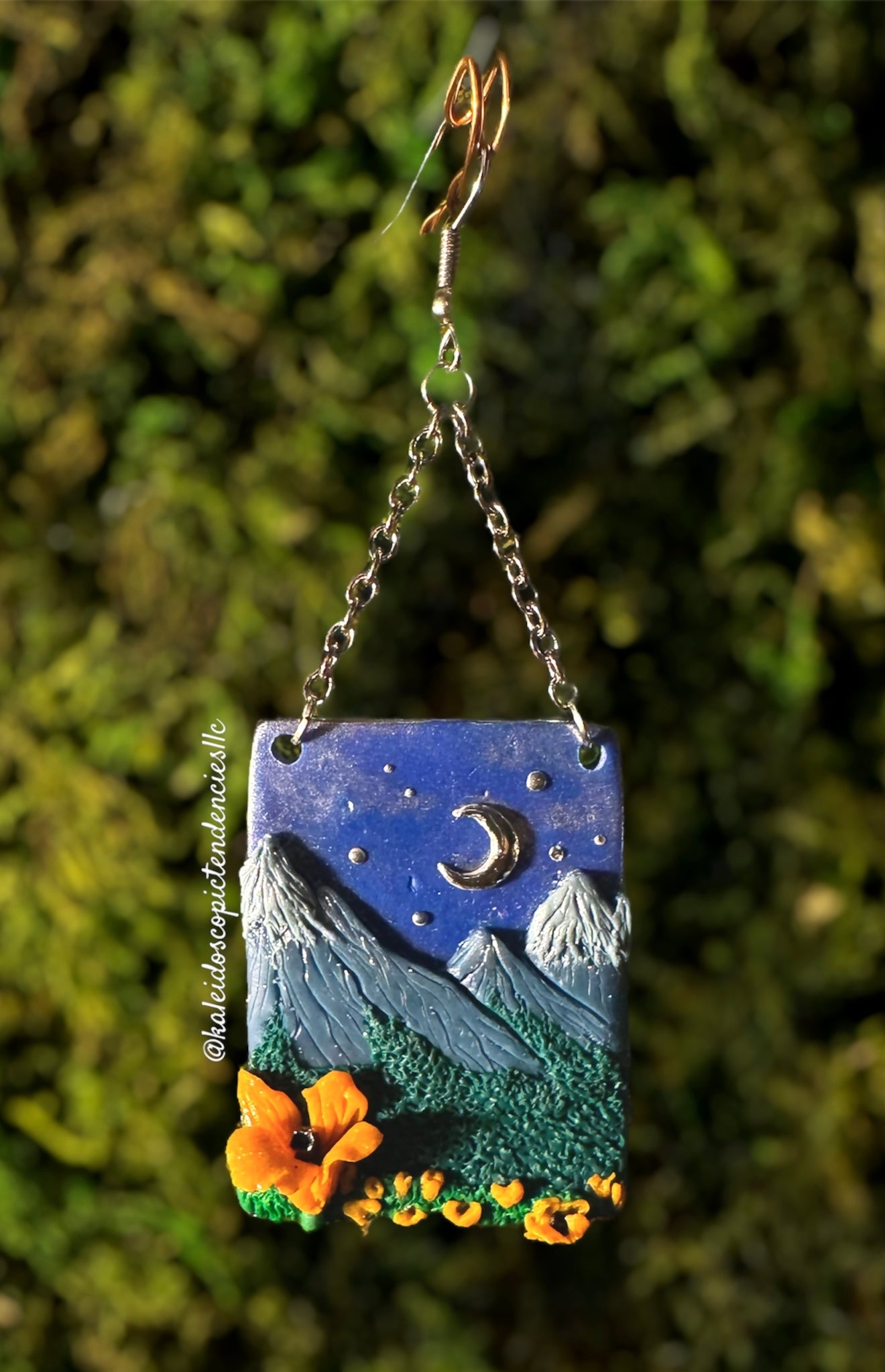 California Poppy View Earrings